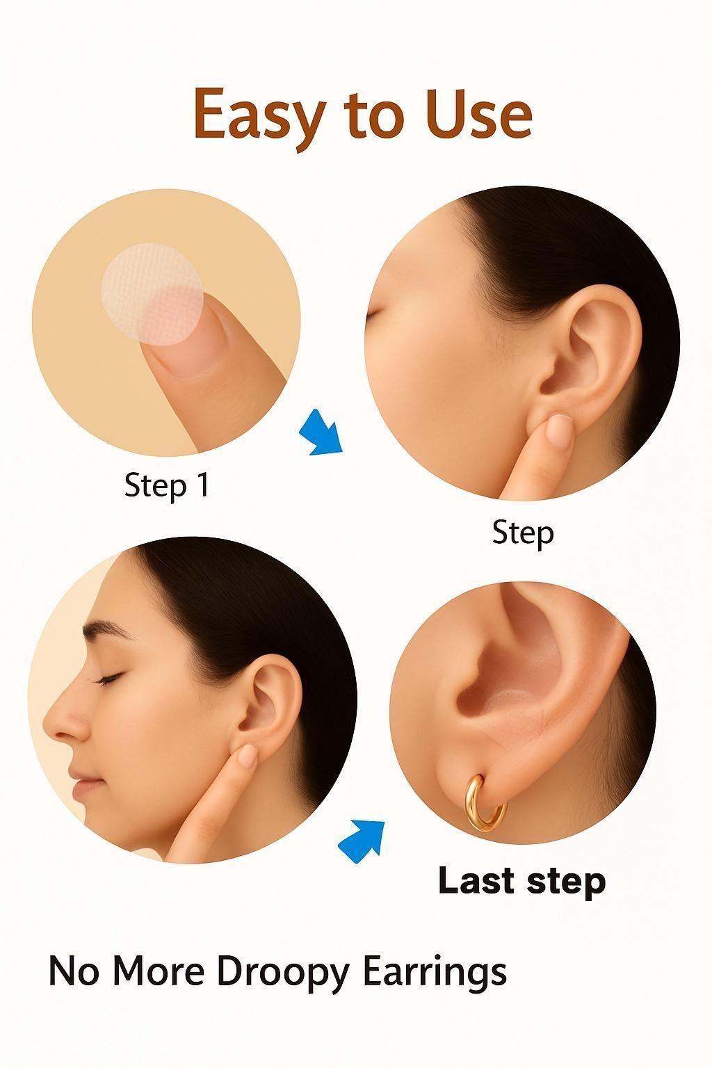 Premium Earlobe Support Patches (200 PCS) Pack of 2