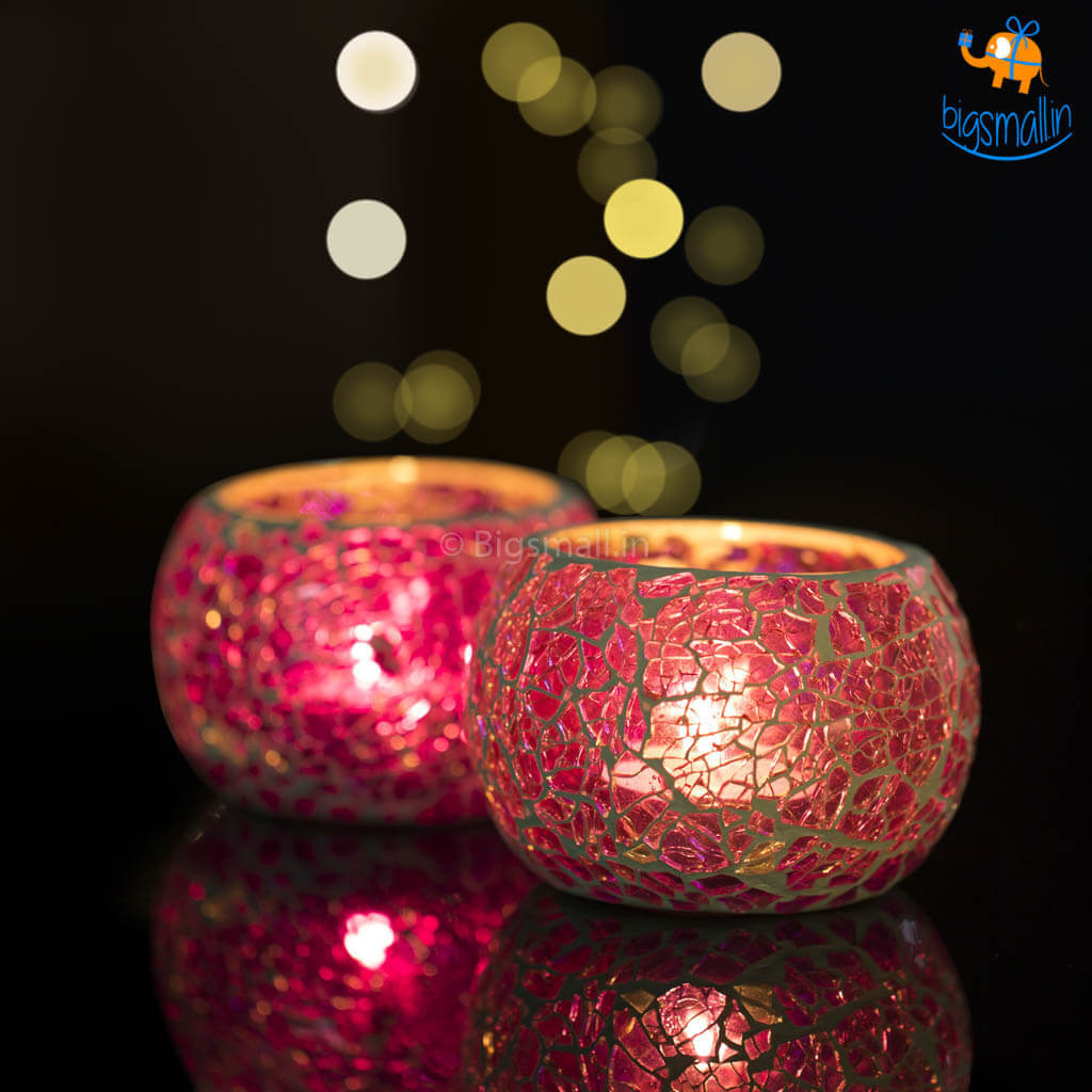 Mosaic Candle Holder - Set of 2