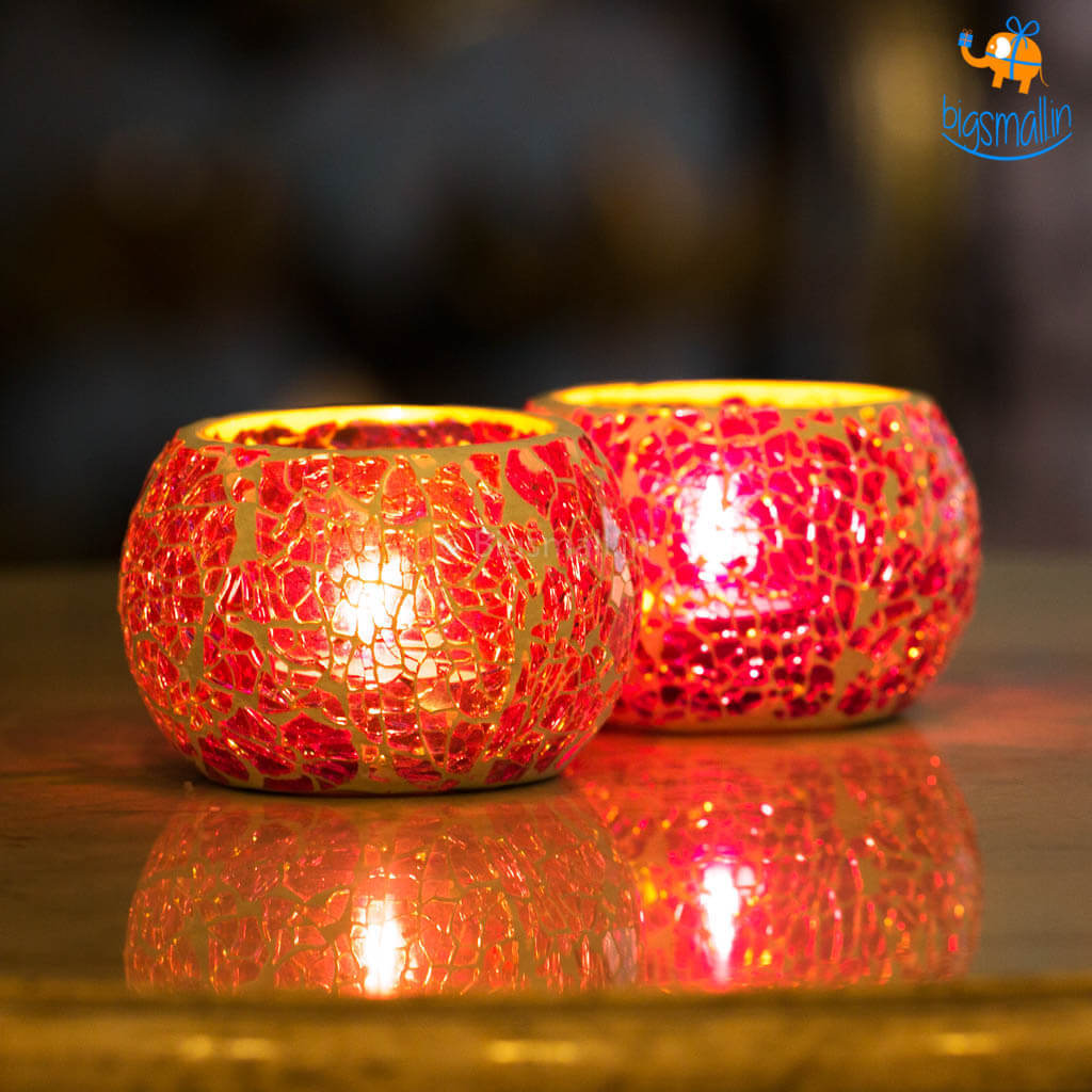 Mosaic Candle Holder - Set of 2