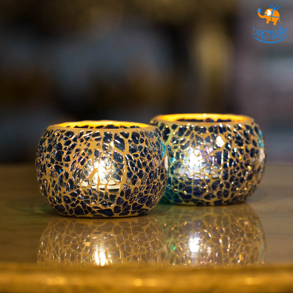 Mosaic Candle Holder - Set of 2