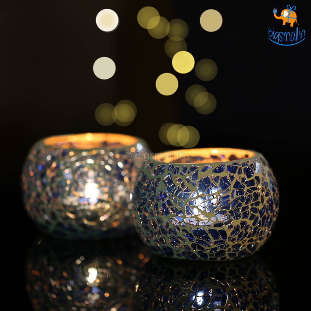 Mosaic Candle Holder - Set of 2