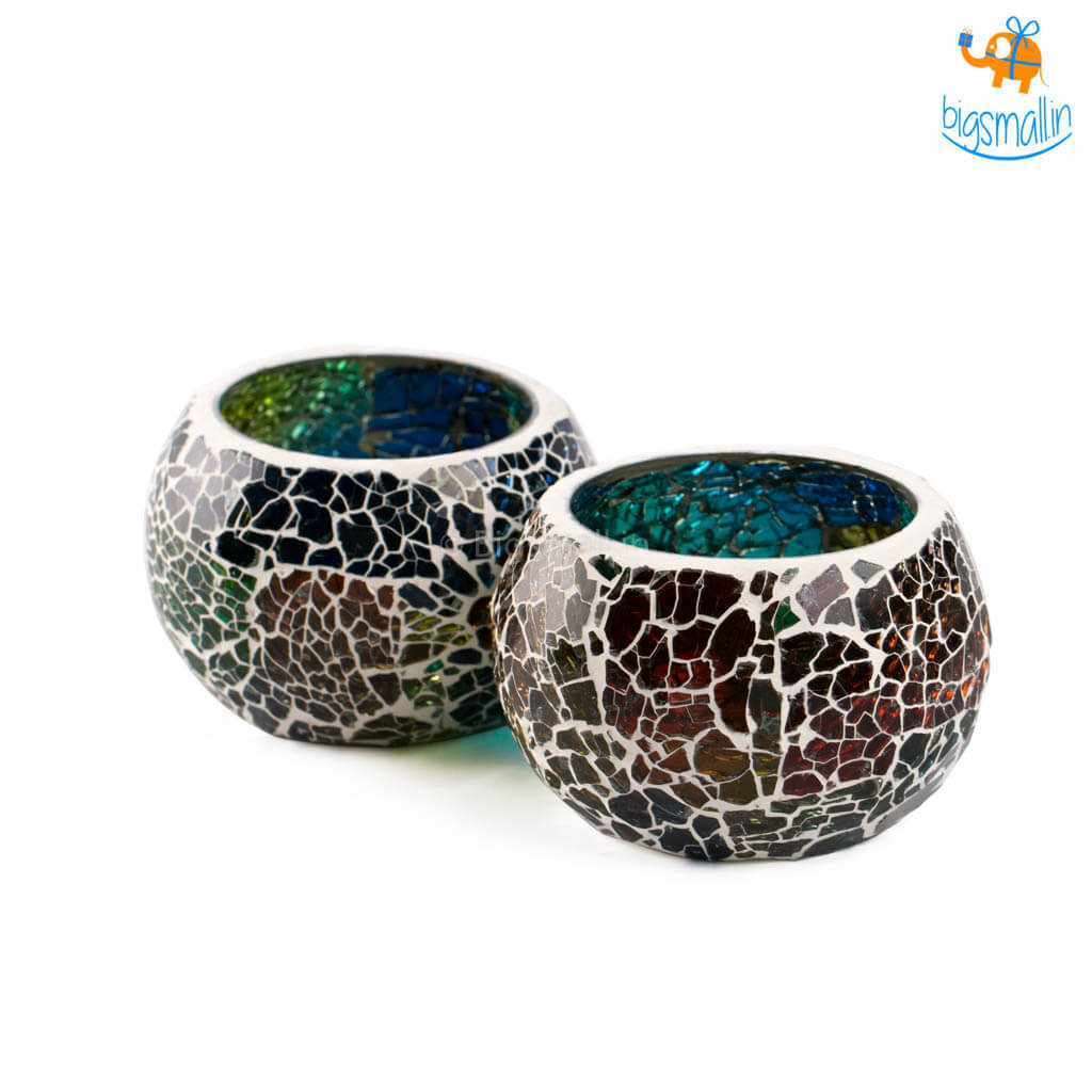 Mosaic Candle Holder - Set of 2