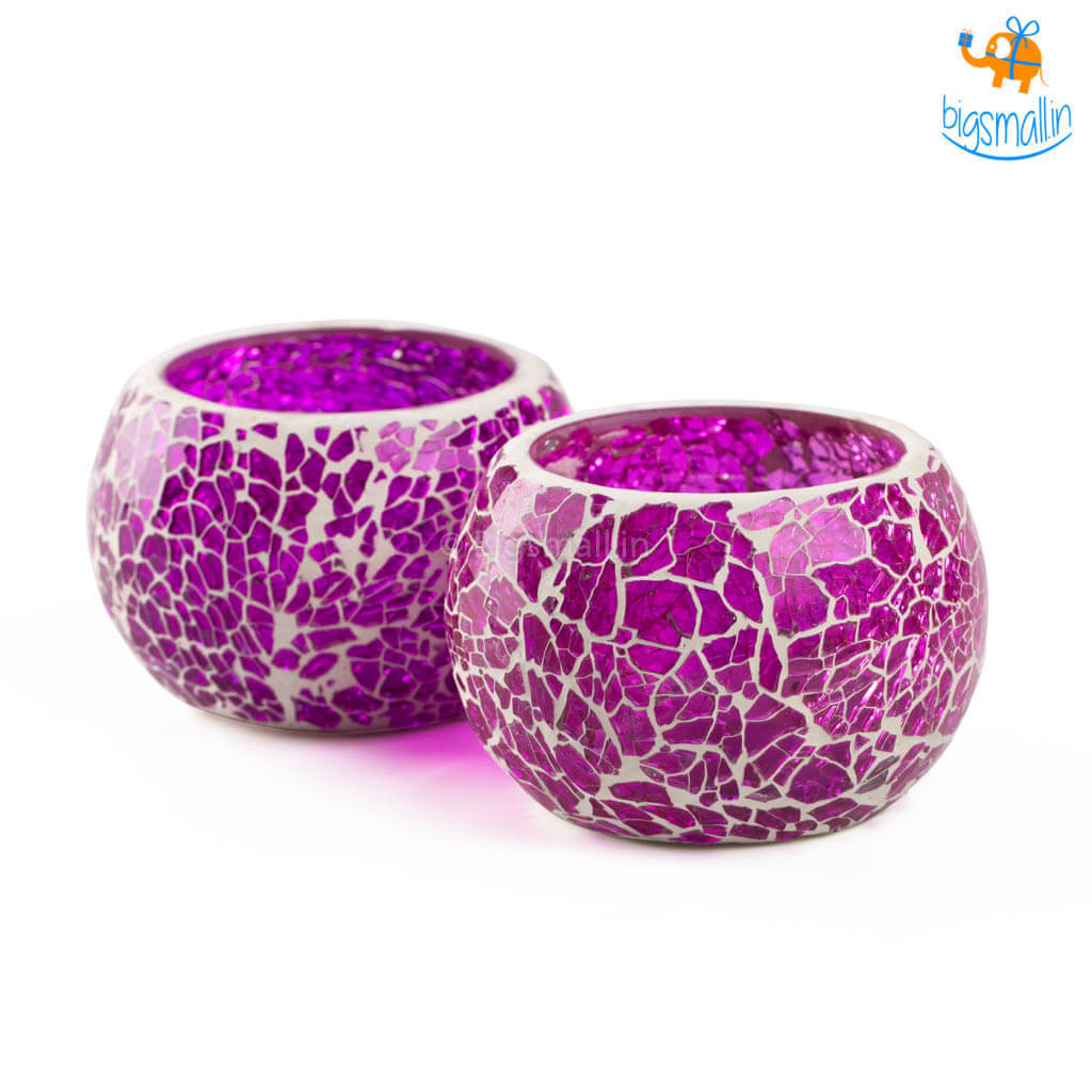 Mosaic Candle Holder - Set of 2