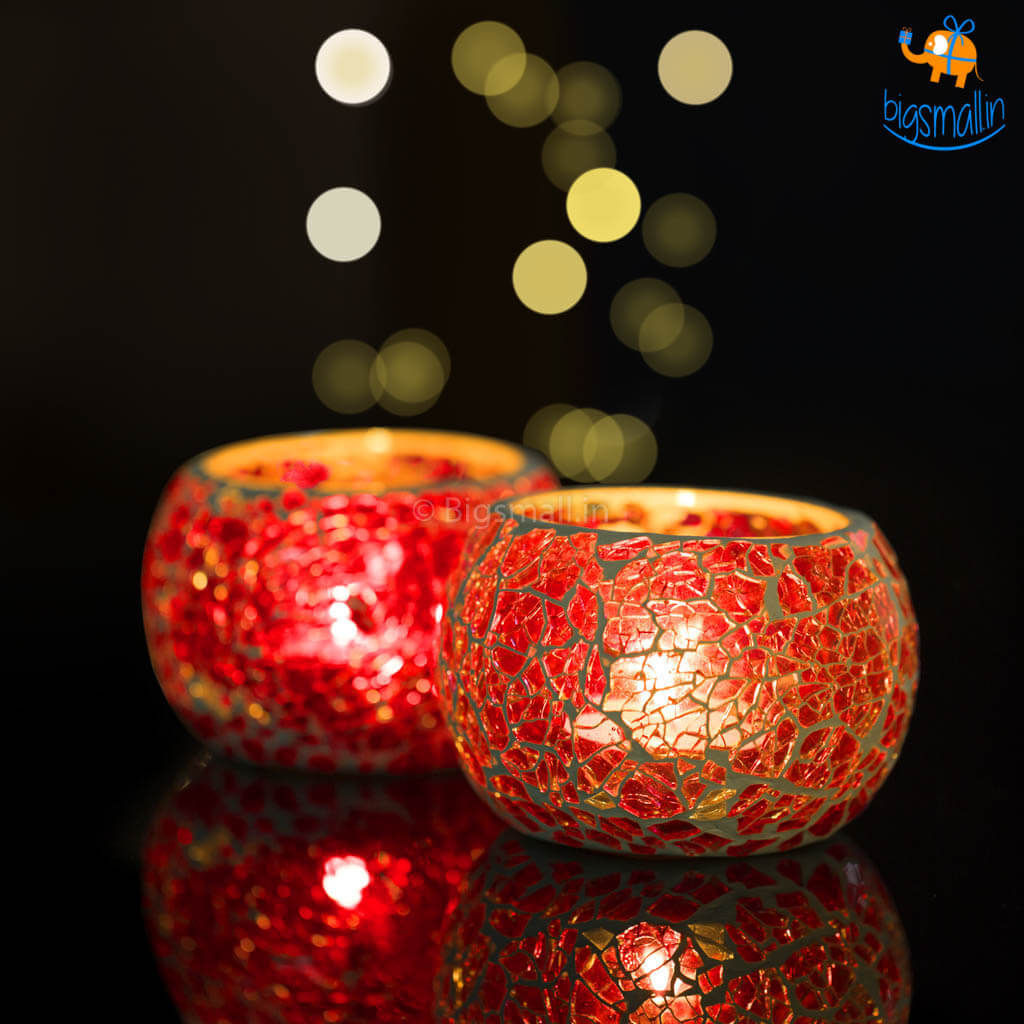 Mosaic Candle Holder - Set of 2