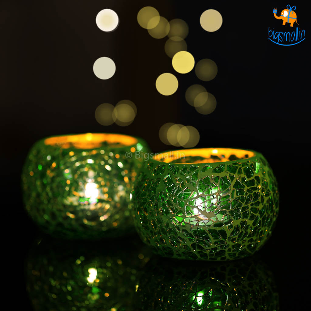 Mosaic Candle Holder - Set of 2
