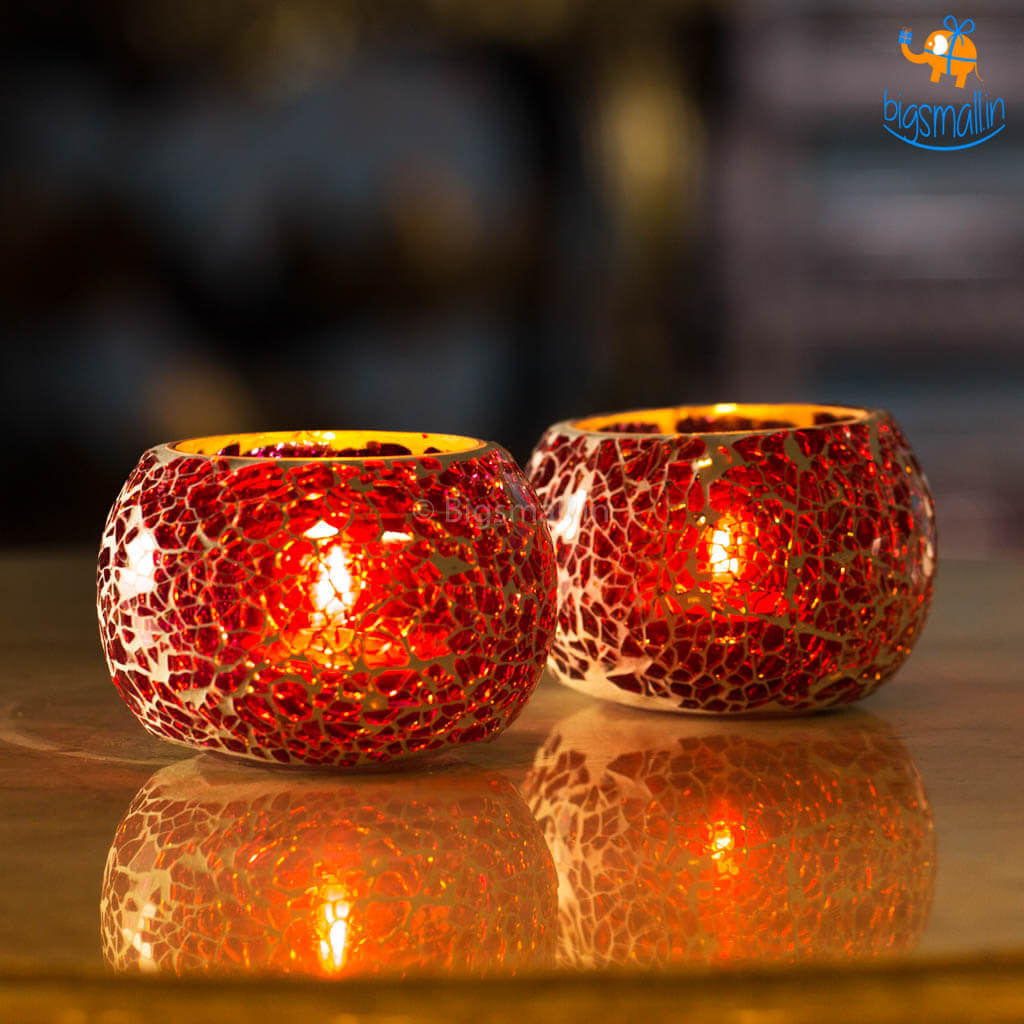 Mosaic Candle Holder - Set of 2